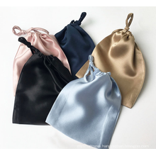 100% 6A 22mm Mulberry Silk Pouch Silk Satin Bags with Drawstring for travel and daily use